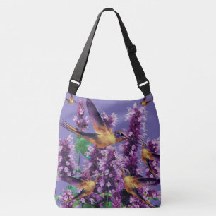 Hummingbirds And Flowers By CBDOilPrincess  Crossbody Bag
