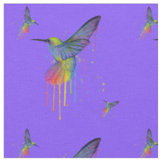HummingBirds Blue and Brights Fabric