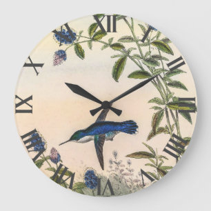 Hummingbirds by John Gould Large Clock