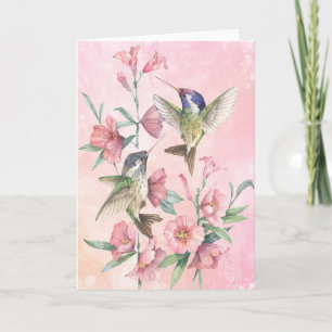 Hummingbirds Card