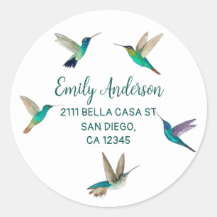 Hummingbirds  Classic Round Sticker