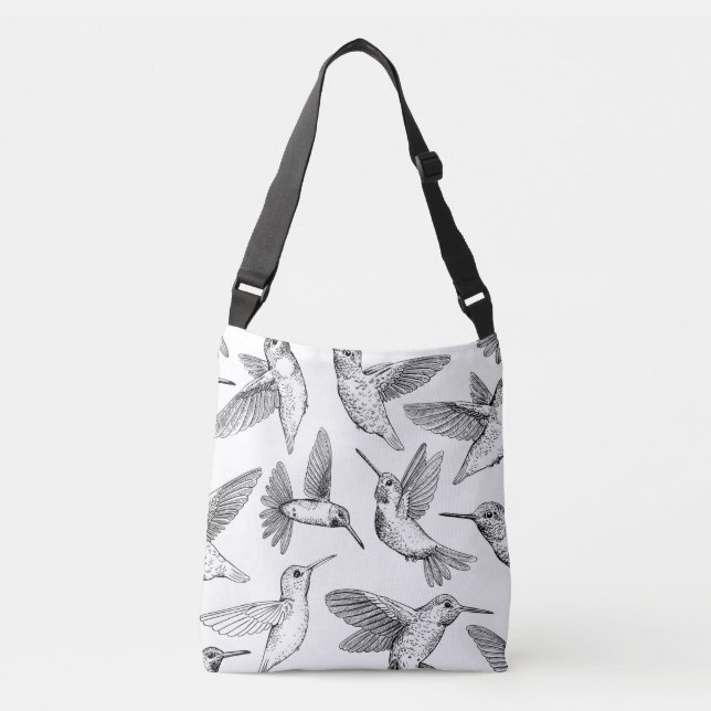 Hummingbirds Crossbody Bag (Front)