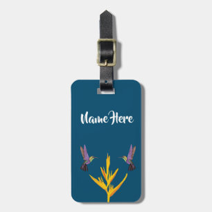 Hummingbirds Custom Luggage Tag