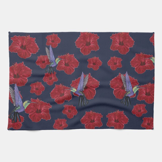 Hummingbirds Dream Tea Towel (Horizontal)