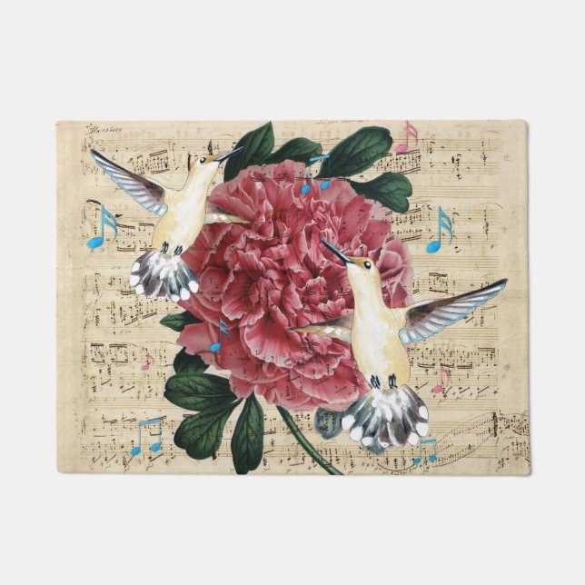 Hummingbirds Duet Doormat (Front)