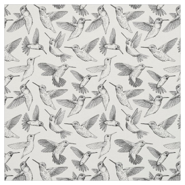 Hummingbirds Fabric (Swatch)