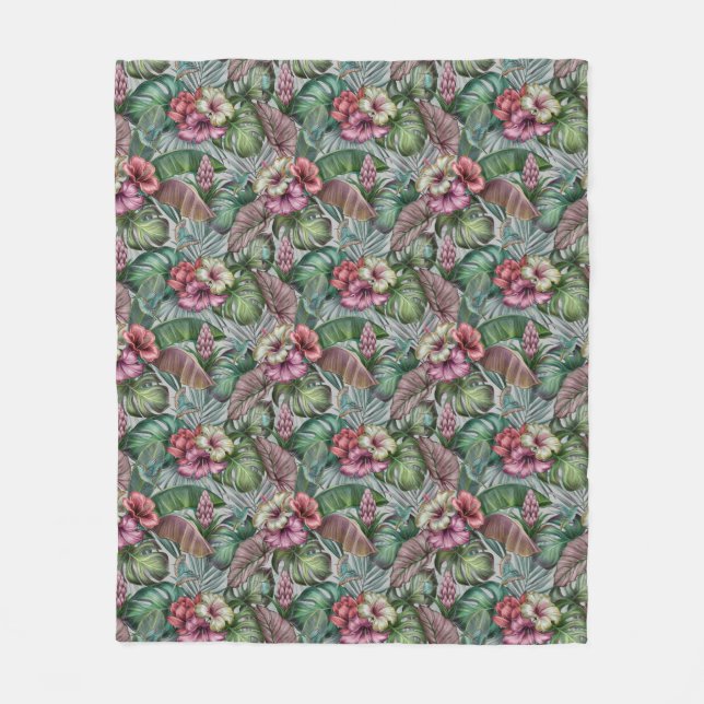 Hummingbirds Fleece Blanket (Front)