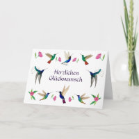  Hummingbirds Herzlichen Glückwunsch