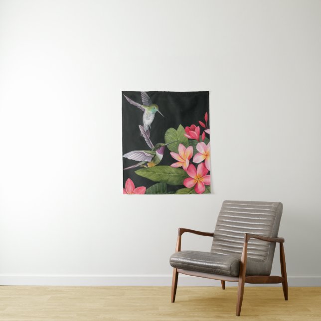 Hummingbirds In the Plumeria Tapestry (In Situ)