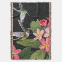 Hummingbirds In the Plumeria