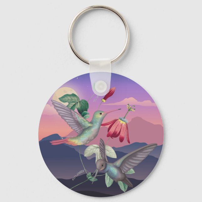 Hummingbirds Key Ring (Front)