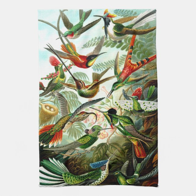 Hummingbirds Kitchen Towel (Vertical)