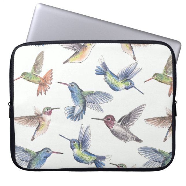 Hummingbirds Laptop Sleeve (Front)