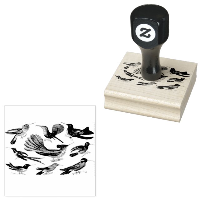 Hummingbirds Mixed Scrapbooking   Rubber Stamp (Stamped)