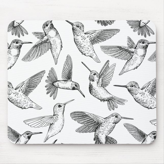 Hummingbirds Mouse Pad (Front)