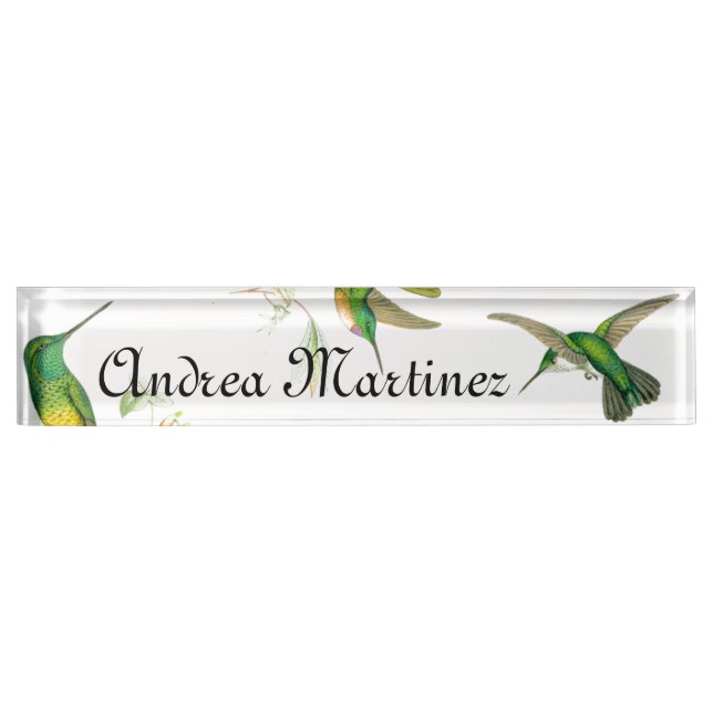 Hummingbirds Name Plate (Front)