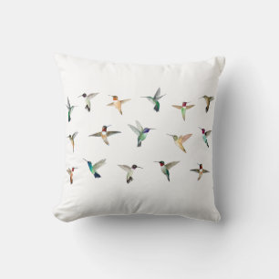 Hummingbirds of North America Throw Pillow