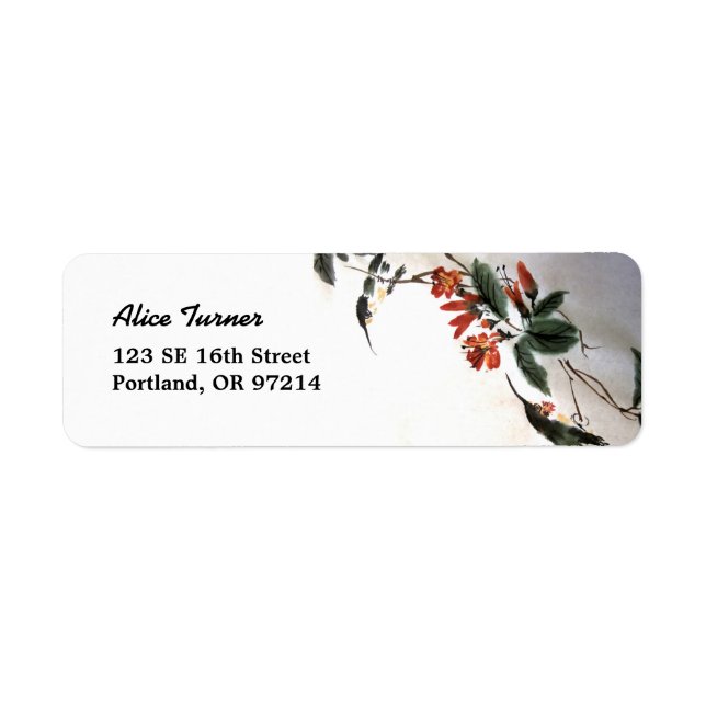 HummingBirds Return Address Label (Front)