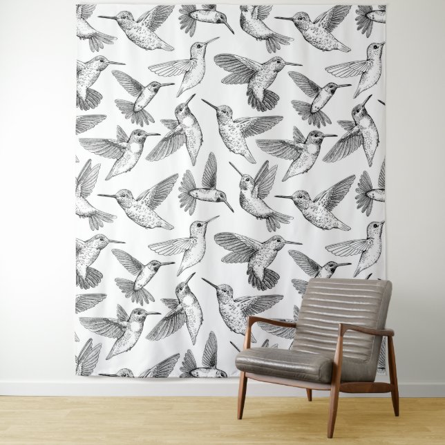 Hummingbirds Tapestry (In Situ)