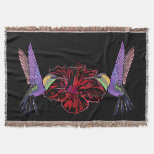 Hummingbirds Throw Blanket