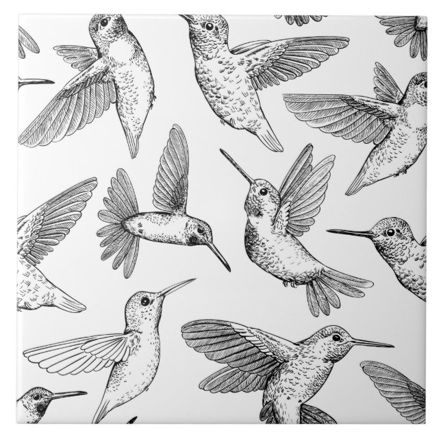 Hummingbirds Tile (Front)