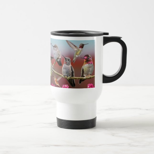 Hummingbirds Travel Mug (Right)