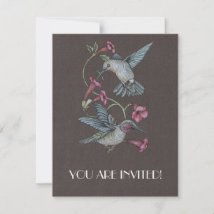 Hummingbirds & Vine Invitation