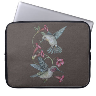 Hummingbirds & Vine Laptop Sleeve