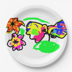 Hummingbirds Wedding  Paper Plate