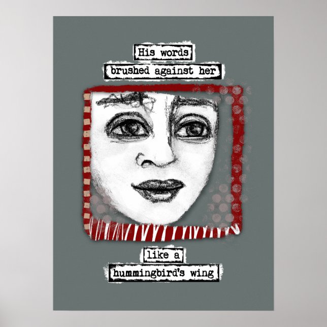 Hummingbird's Wing Poster Wall Art (Front)