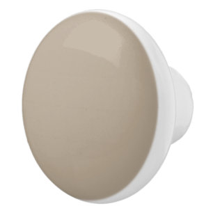 Hummus Beige, Light Brown Neutral Solid Colour Ceramic Knob