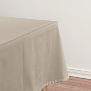 Hummus Beige, Light Brown Neutral Solid Colour Tablecloth