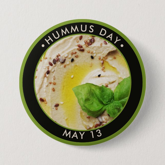 Hummus Day 7.5 Cm Round Badge (Front)
