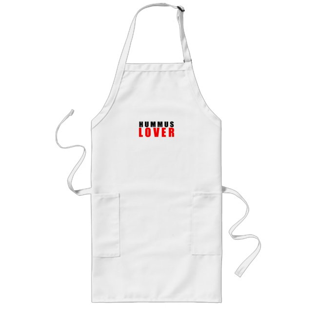 Hummus lover long apron (Front)