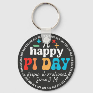 Humor Be Irrational Celebrate Pi Symbol Math  Key Ring