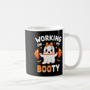 Humor Boo Working On My Booty Gym Fitness Hallowee Coffee Mug