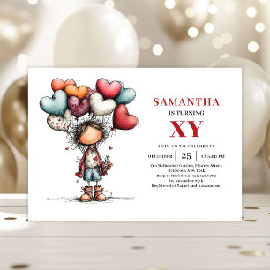 Humor Cute Little Boy Playful Birthday Invitation