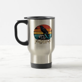 Humor F-Caw-F Gothic Funny Crow Essential Retro St Travel Mug