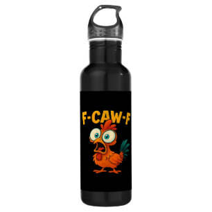 Humor Funny Crow F-Caw-F Gothic 710 Ml Water Bottle