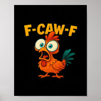 Humor Funny Crow F-Caw-F Gothic