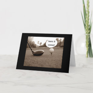 HUMOR TO THE RETIRING GOLFER CARD