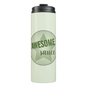 Humorous Awesome Sauce Specialty Pastel Star Thermal Tumbler