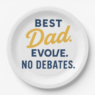 Humorous "BEST DAD EVER" Party Plate