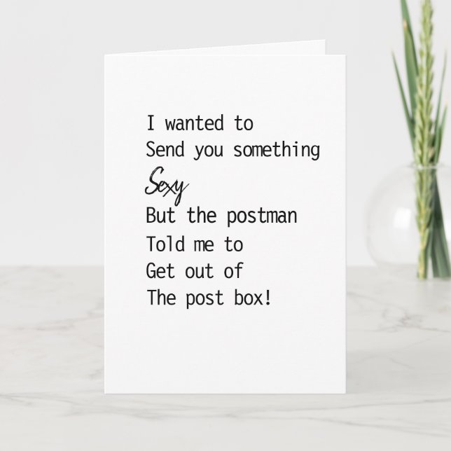 Humorous Birthday Card (Front)