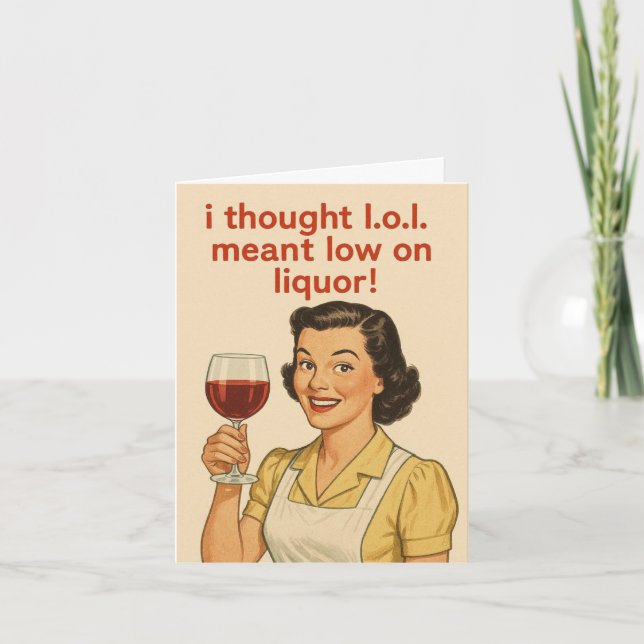 Humorous Birthday Card (Front)