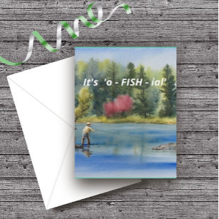 HUMOROUS BIRTHDAY Fishing Puns Card