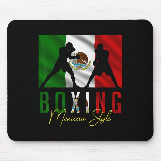 Humorous Boxing Mexican Sparring Kickboxing Kickbo Mouse Pad (Front)