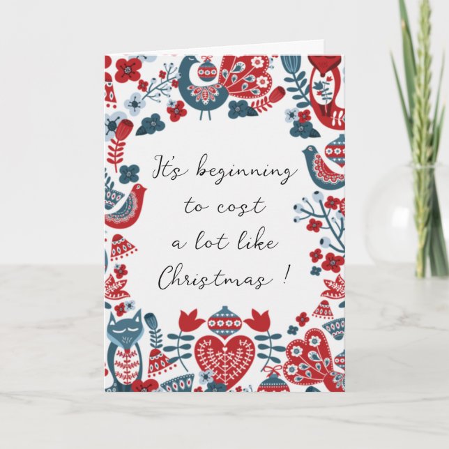 Humorous Christmas Card (Front)