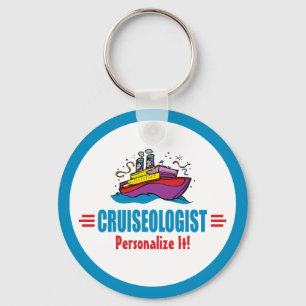 Humorous Cruise Ship Funny Cruiseologist Travel Key Ring