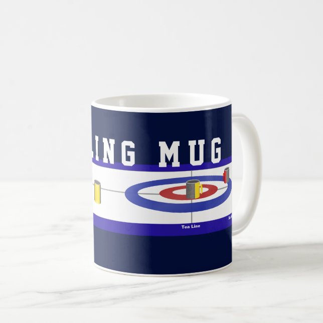 Humorous Curling Mug (Front Right)